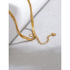 Snake Chain Double Layer Stainless Steel Water Drop Pendant Necklace for Women Statement Gold Color Jewelry - Image 5