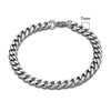 3-11mm Locomotive Men Punk Rock Stainless Steel Curb Cuban Link Chain Silver Color Bracelet For Women Biker Jewelry - Image 26