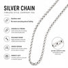 for Pendant Stainless Steel Box Chain Necklace Men Women Silver Color Classic Link Choker Necklaces Jewelry Gi - Image 1