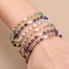 4MM Nature Stone Brass Beads and Freswater Pearl Stretchable Bracelet Suitable For Men And Women Daily Wear Gifts - Image 2