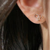 Shining Zirconia Ear Stud Female Engagement Accessories Design Jewelry for Women Delicate Gift - Image 3