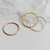 Silver Line Round Adjustable Ring For Women Classic Jewelry Minimalist Accessories Gift - Image 5