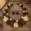 Africa Nigeria Jewelry Set Boho Double-layer Colored Geometric Round Wooden Beads Necklace Earrings For Women - Image 4
