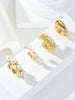 4pcs Exaggerated Vintage Coin Pearl Waterdrop Wide Clip-On Earrings Set For Women Vacation Date Daily Party Jewelry Gift - Image 3