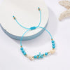 Shell and Starfish Charm Bracelet with Adjustable Rope Detail - Image 45