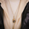 Stainless Steel Bamboo Joint Woven Mesh Pocket Pendant Necklace For Women Women Street Photography Necklace Jewelry - Image 2