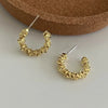 Gold Color Round Chunky Earrings for Women Lightweight Smooth Metal Open Thick Hoops Jewelry - Image 15