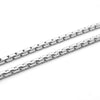 Watereproof Stainless Steel Bamboo Round Box Chain Necklace Cool Punk Hip-Hop Unisex Jewelry Gifts For Men Women - Image 2