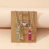 1Pair Magnet Heart Couple Necklace Quartz Crystal Hexagonal Column Pendant Necklaces Valentine's Day Gift for Women Men - Image 4