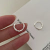 Silver Earrings Temperament Simple for Women Wedding Jewelry Accessories - Image 10