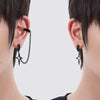 Four-Point Star Non-Piercing Clip Earrings in Black or Silver - Image 2