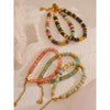 Colorful Stone Beads Chain Handmade Bracelet Bangle Bohemia Stainless Steel Y2K Jewelry Gift - Image 3