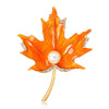 Temperament Leaf Brooch Shiny Rhinestone Color Pin Maple Leaf Ginkgo Biloba Dress Men's Women's Accessories Jewelry Gift - Image 8