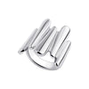 Vintage Stainless Steel Rings for Women Punk Chunky Irregular Smooth Adjustable Open Ring Jewelry Weddings Gifts - Image 19