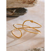 Minimalist Stainless Steel Double Layer Hollow Cuff Bracelet Bangle Pvd Plated Geometric Wrist Jewelry - Image 4