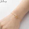 Simple Double Heart Stainless Steel Bracelet Women Men Scissors Pins Mountain Charm Bracelets Handmade Jewelry - Image 22
