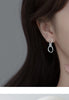 Modian Trendy Abstract Line Design Stud Earrings 925 Sterling Silver Swing Elegant Jewelry For Women Earring Gifts Accessories