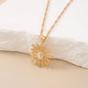 1Pcs Shining Rhinestone Unique Design Sun Star Moon Three In One Pendant Necklace Retro Women's Daily Versatile Party Jewelry - Image 4