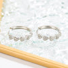 Heart hoop Earrings For Women Temperament Simple Inlaid for Women Wedding Silver Color Ear Shiny Zircon Jewelry Accessories - Image 6