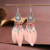 Bohemian Ethnic Feather Drop Earrings For Women Elegant Wood Beads Leaf Long Tassels Dangle Earring Girls Party Jewelry - Image 14