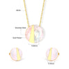 Circular Shell Jewelry Set Pendants Necklace Earring Sets Sun Cross Stainless Steel Set For Women Wedding Party - Image 21