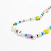 Colorful Seed Bead Woven Flower Choker Necklace - Image 21