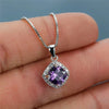 Geometric Cubic Zirconia Pendant Necklace for Women Temperament Female Wedding Neck Accessory Party Jewelry - Image 16