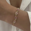 Geometric Gold Plated Zircon Bracelet for Women Versatile Adjustable Square Bracelet Christmas Party Wedding Jewelry Gift - Image 27
