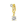 Clip On Belly Button Ring Butterfly Copper Zircon Pink Fake Belly Piercing Umbilical Navel Body Jewelry Style - Image 13