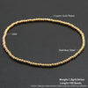 Stainless Steel Gold Plated Elastic Beaded Bracelet Stackable Design Unisex For Daily Commute And Party Wear - Image 7
