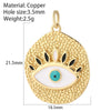 Eye Charm Jewelry Charms for Earrings Necklace Bracelet Making Cute Turkish Evil Blue Eye Pendant Gold Color Snake - Image 17