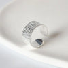 Silver Rings For Women Men Jewelry Finger Adjustable Open Wide Strip Ring For Party Birthday Gift - Image 3