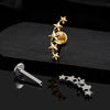 Titanium Starburst Climber Helix Stud Earring 16G Celestial Star Cartilage Earlobe Piercing Jewelry - Image 3