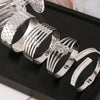 eye-catcher Carving Design Stainless Steel Bangle For Women Bracelet Charm Jewelry Wedding Banquet Gift - Image 4