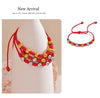 Unisex 7 knots Lucky Handmade Woven Jewelry Gift Stainless Steel Beads Red Rope Braided Fate Bracelet Bangle - Image 14