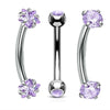 3PCS Heart Eyebrow Piercing Set Crystal Curved Barbell Piercing Flower Rook Earring Bulk CZ Star Eyebrow Ring Pack Daith Earring - Image 28