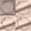 Boho Drops Anklets For Women Gold Color Stainless Steel Anklet Wedding Aesthetic Jewelry Gift - Image 1