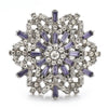 Exaggerated Rotatable Christmas Snowflake Brooches Pins for Women Unisex 6-color Winter Flowers Year Party Brooch Gifts - Image 3