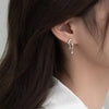 Sliver Color Asymmetrical Water Drop Earrings for Woman Retro Punk Hip Hop Metal Geometric Irregular Earrings Jewelry - Image 3
