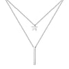 MinaMaMa Stainless Steel Chain Pentacle Star Round Coin Moon Bar Pendants Necklaces For Women Multi Layered Necklaces - Image 18