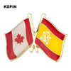10pcs a lot Spain Flag Laple Pin Badge Brooch - Image 3