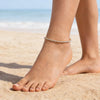 3mm Stainless Steel Rhinestone Crystal Foot Chain Tennis Anklet Gold Plated Zirconia Chain Anklets Beach Jewelry - Image 6