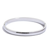 5 60mm Stainless Steel Round Smooth Bracelet Bangle Minimalist Metal Texture Daily Jewelry Women - Image 7