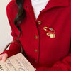 Horse Year Zodiac Brooch Pendant Gold Wishes Sand-plated Ornaments Chinese Style Safety Lucky Pins Pregnant Women - Image 3
