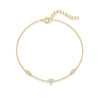 Silver Star Inlaid Opal With Mini Zircon Chain Bracelet For Women Elegant K Gold Jewelry Gift - Image 9