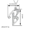 26 English Letter Zircon Pendant Necklace Temperament Personality Necklaces Jewelry Gift - Image 44