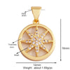 Shining Moon Star Sun Tellurion Celestial Compass Charm Pendant Gold Colour, Jewelry Necklace Bracelet Making Supply - Image 42