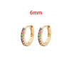 Stainless Steel 1 Pair Minimalist Huggie Hoop Earrings For Women Gold Color Tiny Round Circle 6/8/10mm Punk Unisex Rock Earring - Image 13