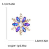 Rhinestone Snowflake Brooch Pin for Christmas and Holiday Outfits - Image 22