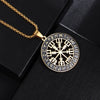 Retro Celtic Knot Pattern Disc Cross Pendant Necklace for Men Gothic Punk Street Jewelry Gift - Image 33